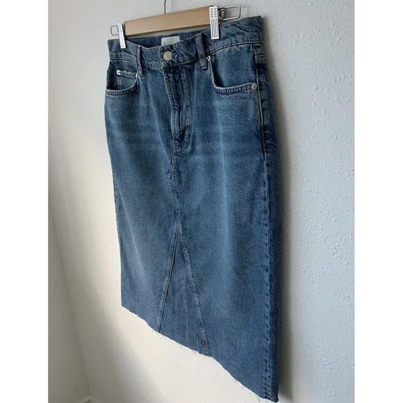 Rails Light Blue Denim Midi Skirt - Picture 8 of 9